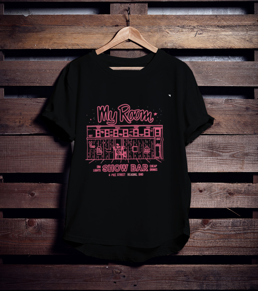 My Room Show Bar 6 Pike Street Reading Ohio Urban Building Sketch T-Shirt