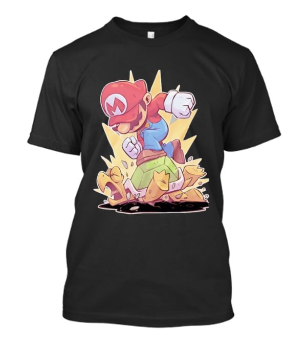 Super Mario Koopa Troopa Smash Stomp Action T-Shirt
