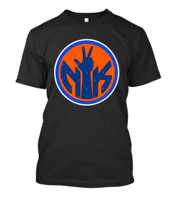New York Knicks NK Hand Sign Peace Gesture NBA Fan T-Shirt