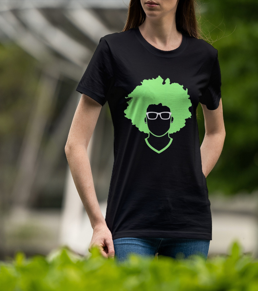 Olivia Miles Neon Afro Glasses Outline Minnesota Lynx T-Shirt