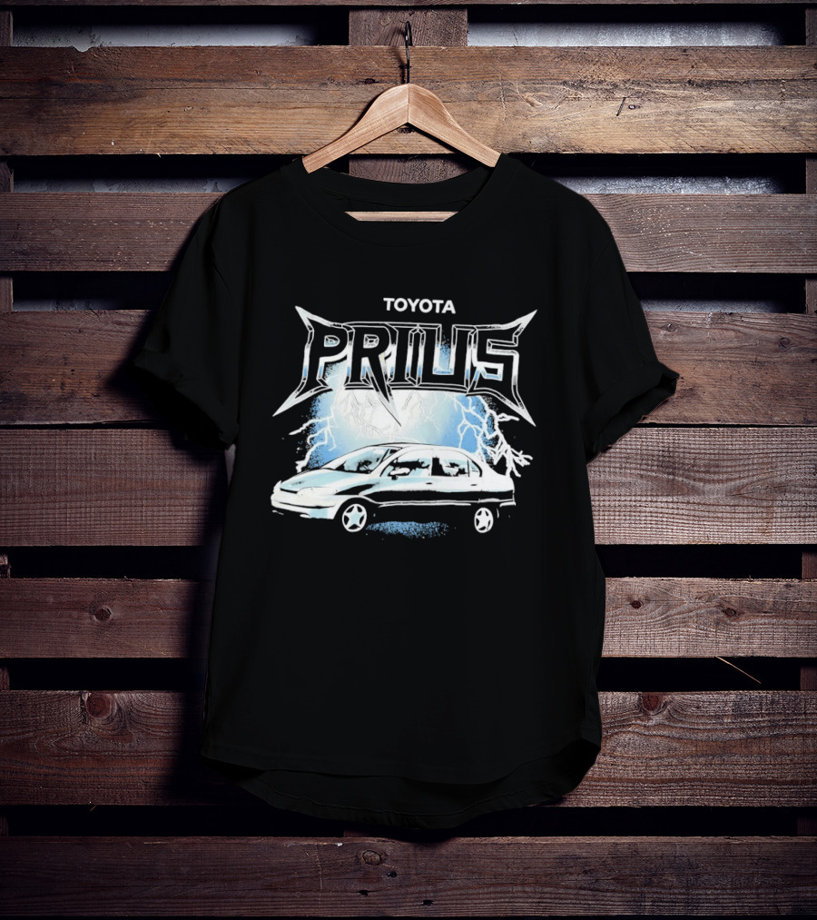 Toyota Prius Lightning Bolt Metal T-Shirt