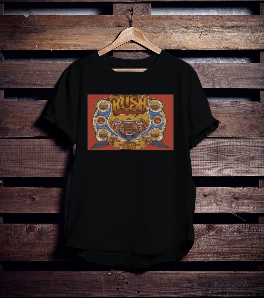 Rush Fifty Something Tour 2026 2028 2030 Dickies Arena Fort Worth TX T-Shirt