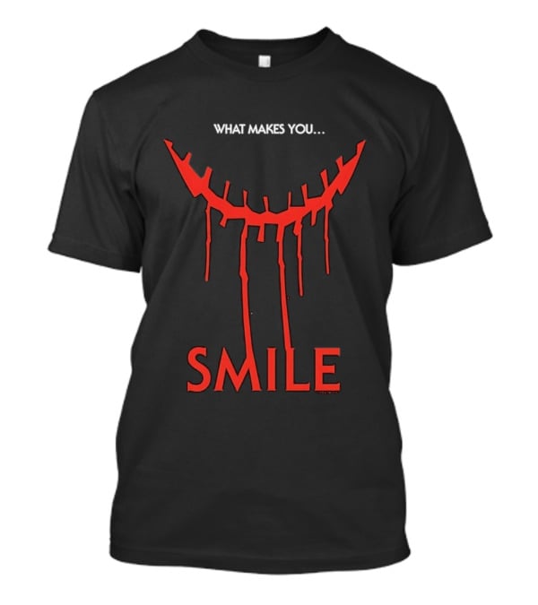 What Makes You Smile Red Creepy Stitched Grin T-Shirt