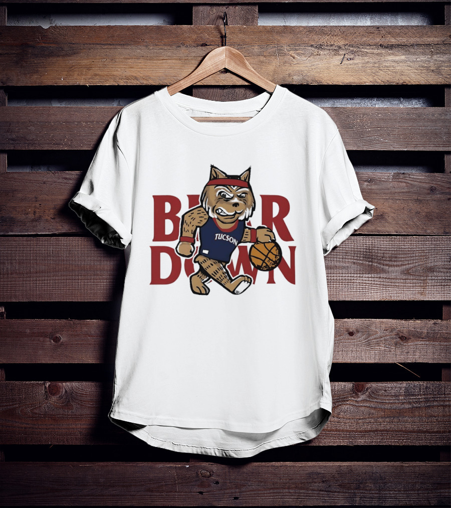 Bear Down Tucson Wildcats Basketball T-Shirt