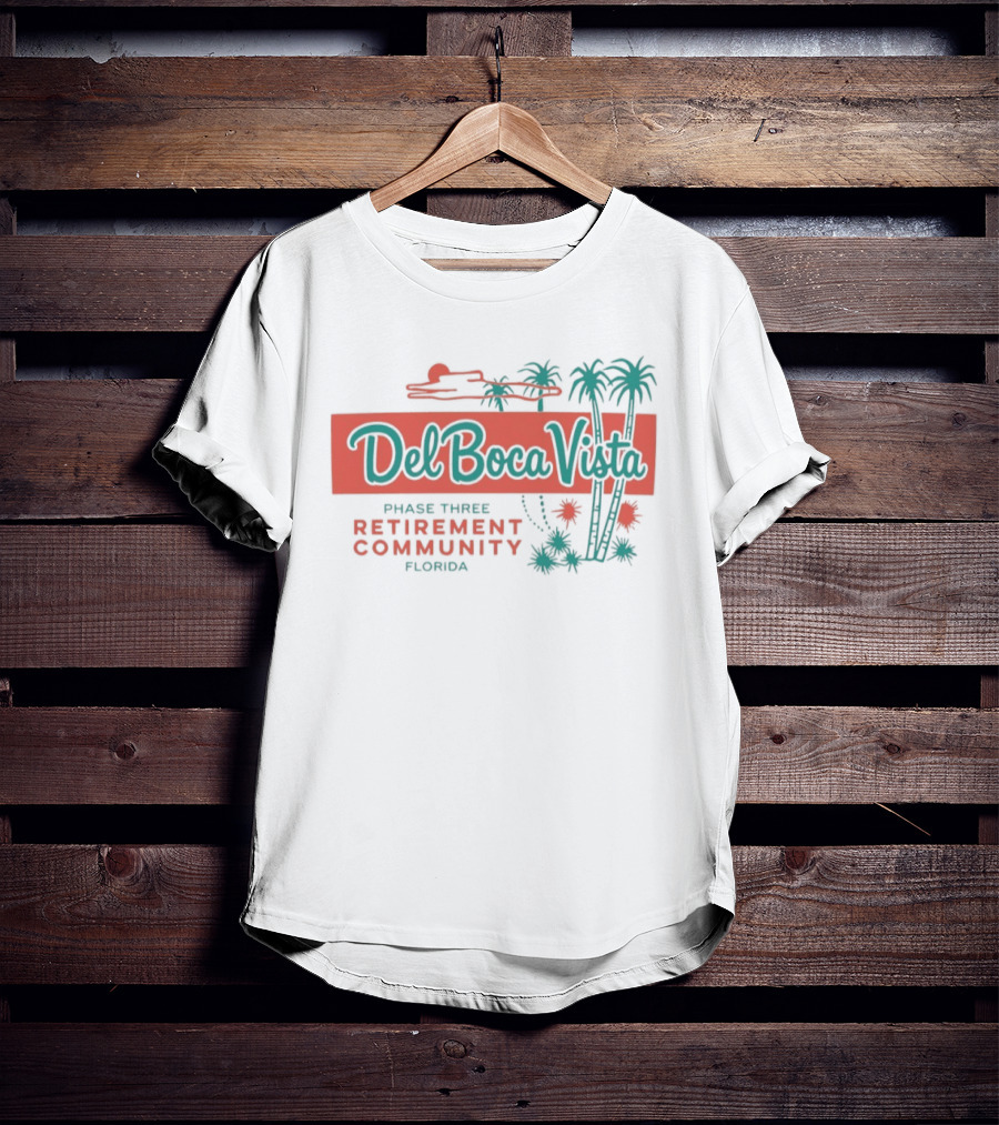 Del Boca Vista Phase Three Retirement Community Florida Palms T-Shirt