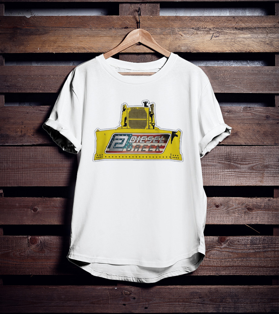 Diesel Creek 46A Dozer Iconic American Flag T-Shirt