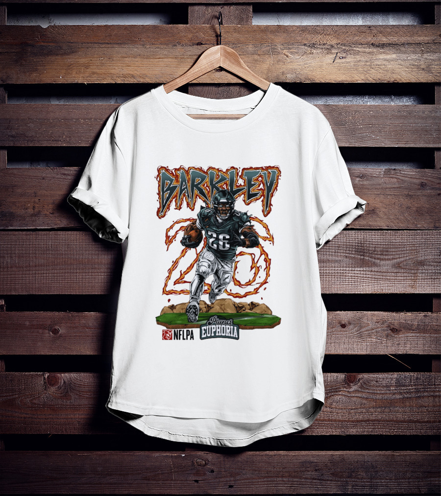 Saquon Barkley Number 26 Planet Euphoria NFLPA Football T-Shirt