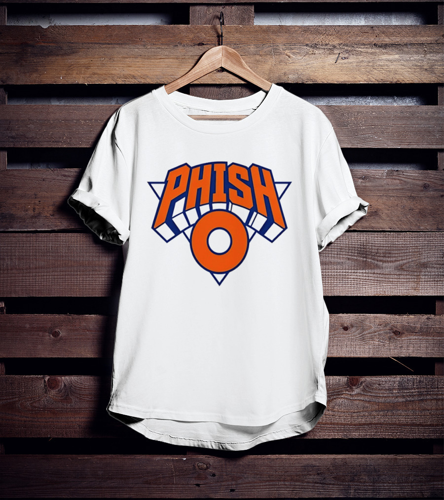 Phish New York Knicks NBA Basketball Triangle Circle T-Shirt