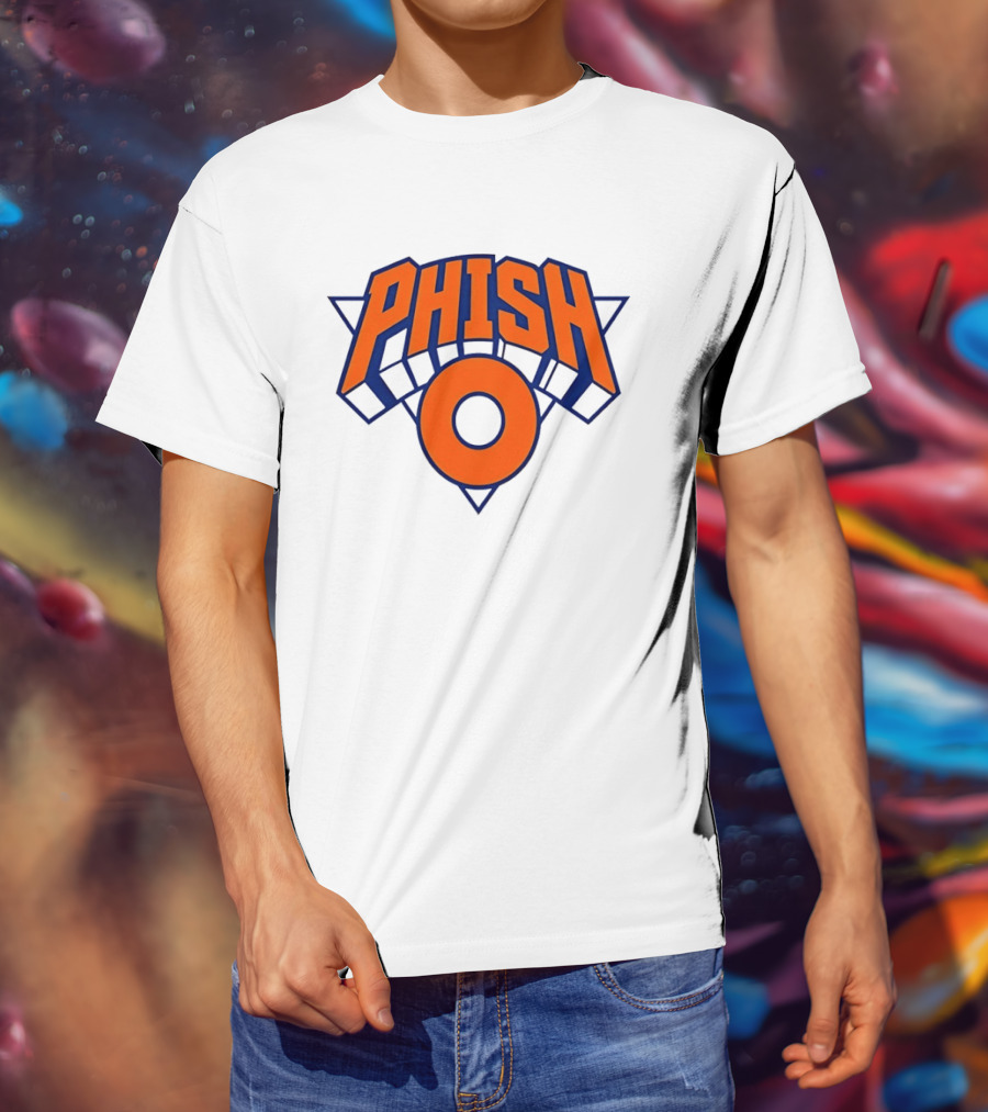 Phish New York Knicks NBA Basketball Triangle Circle T-Shirt