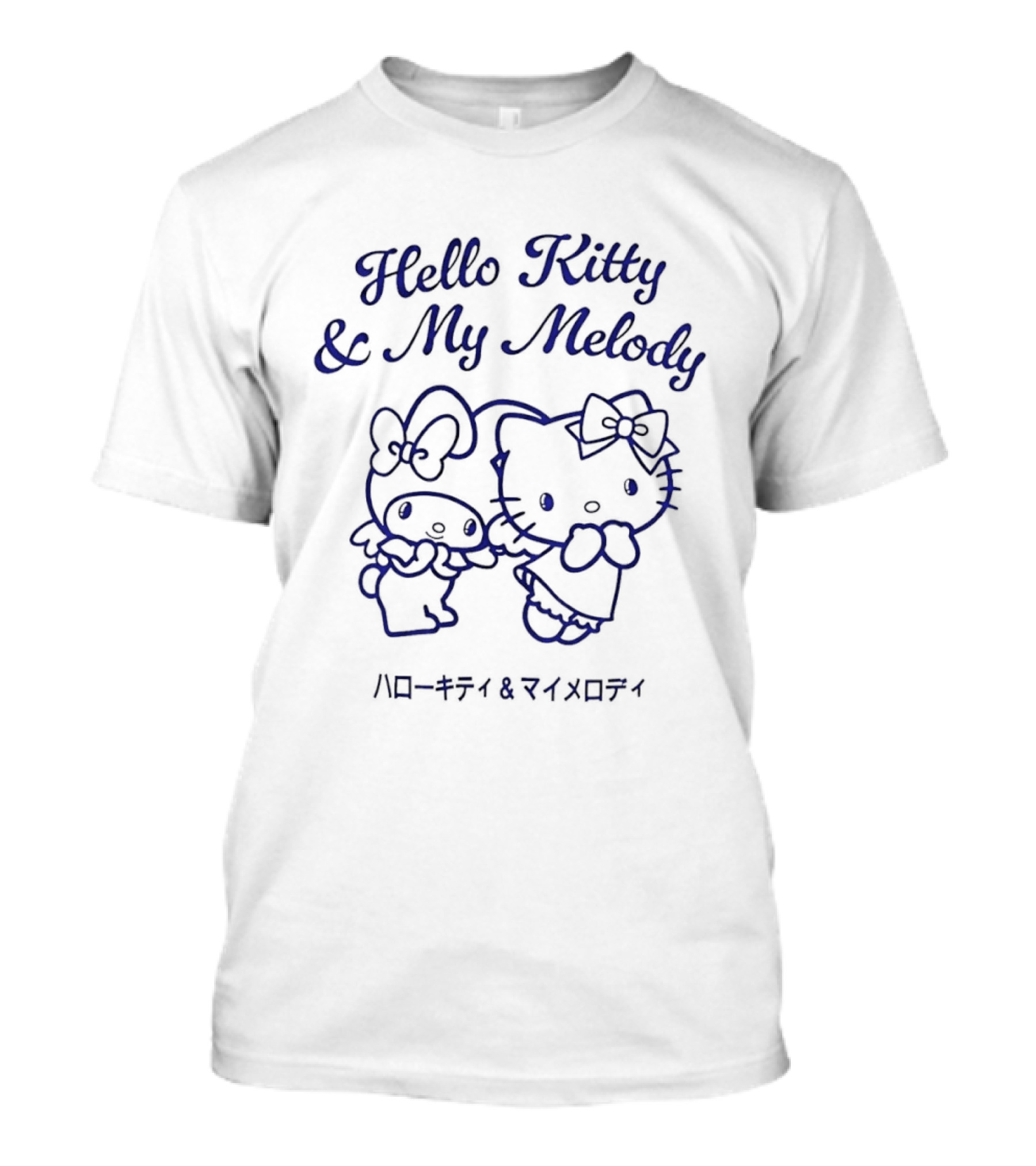 Hello Kitty And My Melody & Japanese T-Shirt