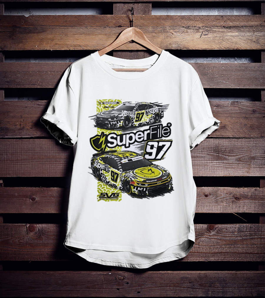 SuperFile 97 Shane Van Gisbergen NASCAR Trackhouse Racing Lefty Out There T-Shirt