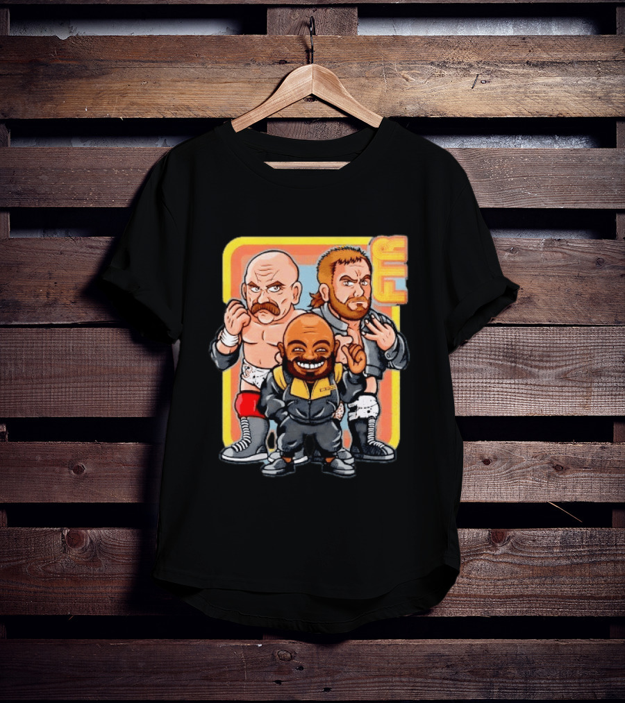 AEW Big Stoke FTR Wrestling Stable Cartoon Characters T-Shirt