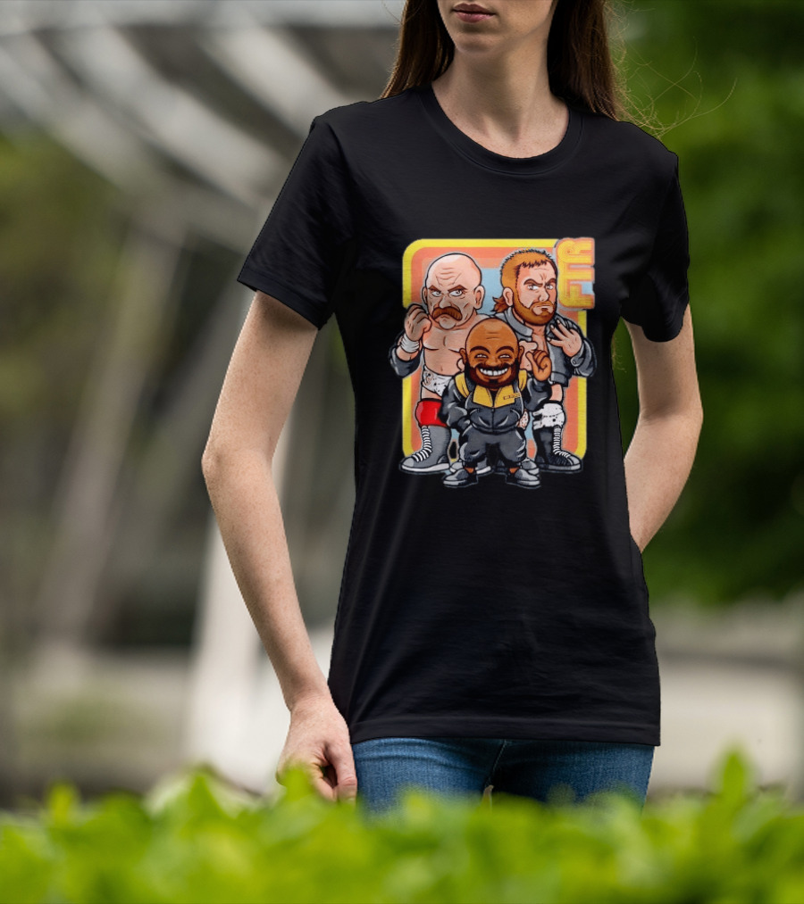 AEW Big Stoke FTR Wrestling Stable Cartoon Characters T-Shirt