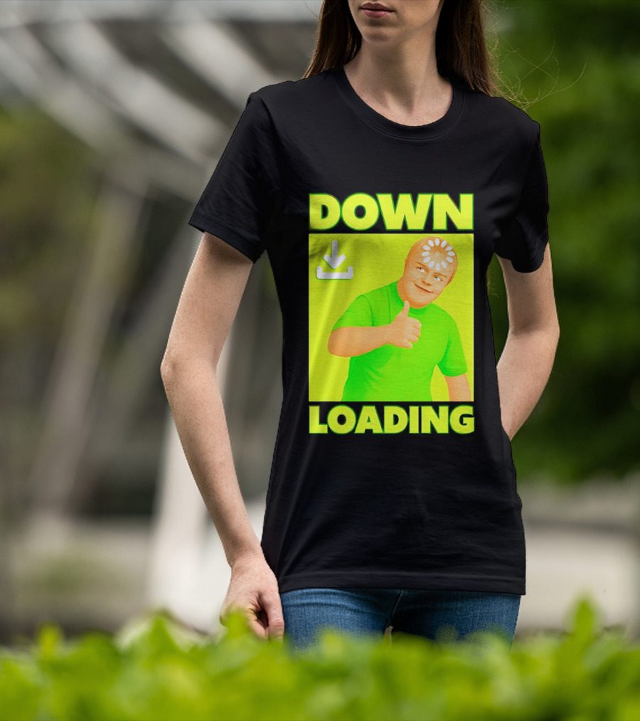 Down Loading Thumbs Up Meme Humorous Internet Guy T-Shirt