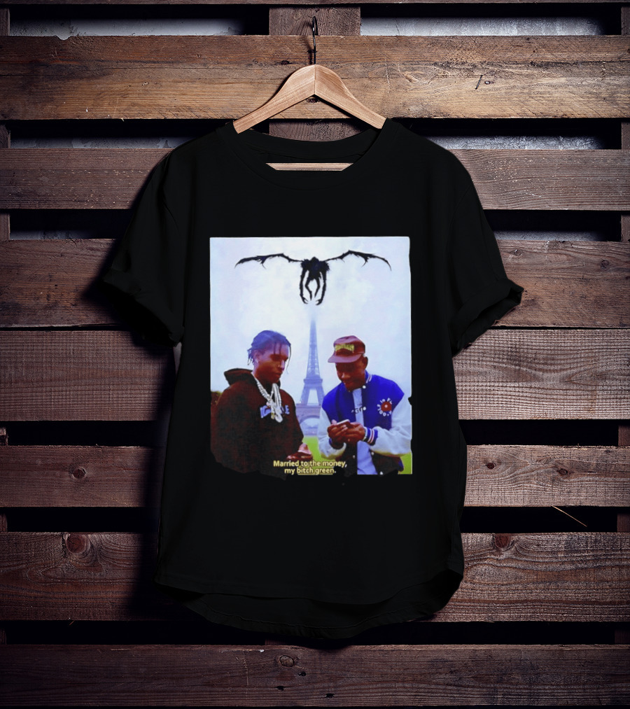 ASAP Rocky Tyler The Creator Eiffel Tower Married To The Money My Bitch Green T-Shirt