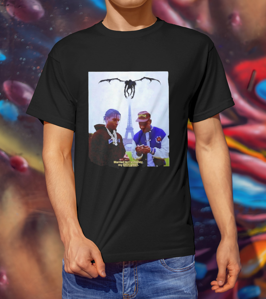 ASAP Rocky Tyler The Creator Eiffel Tower Married To The Money My Bitch Green T-Shirt