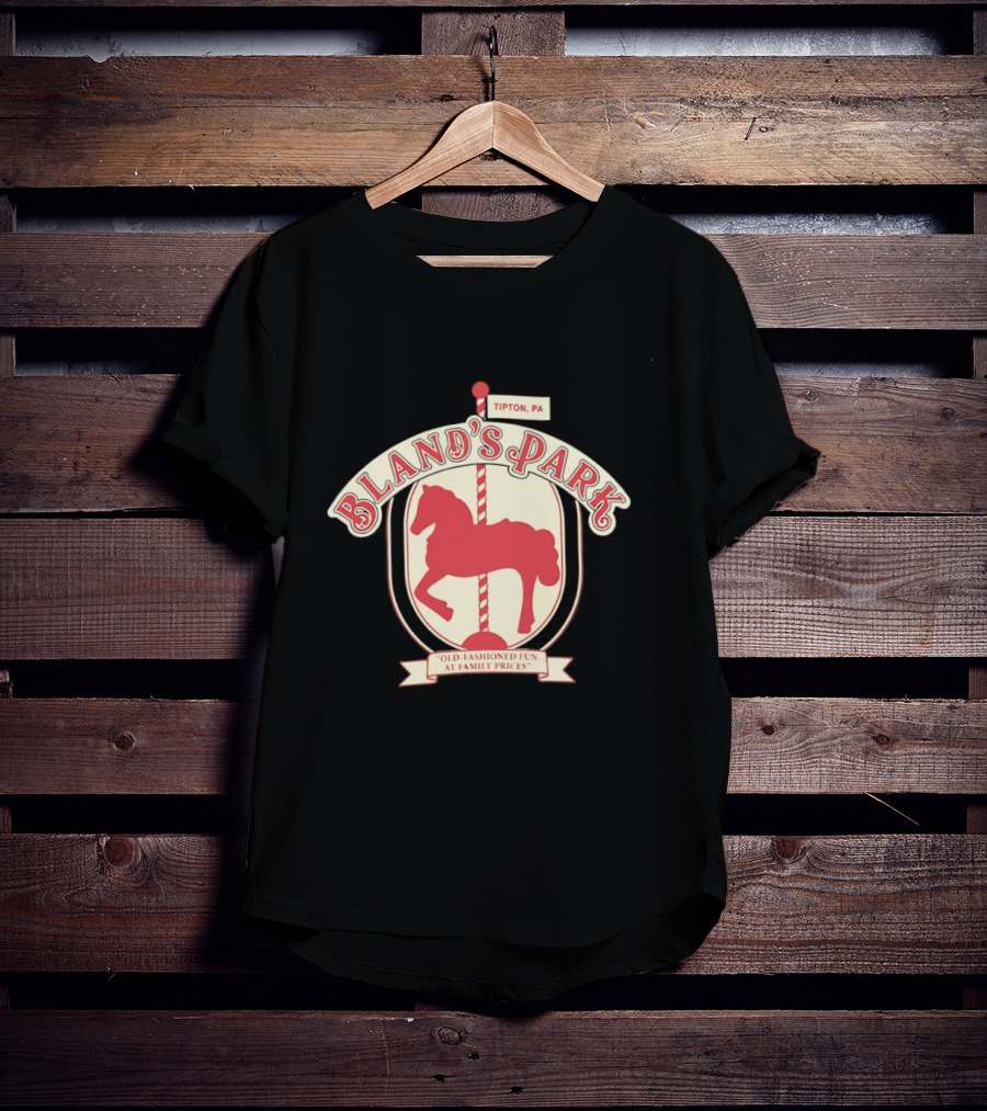 Bland's Park Tipton PA Old Fashioned Carousel Horse Family Prices Fun T-Shirt