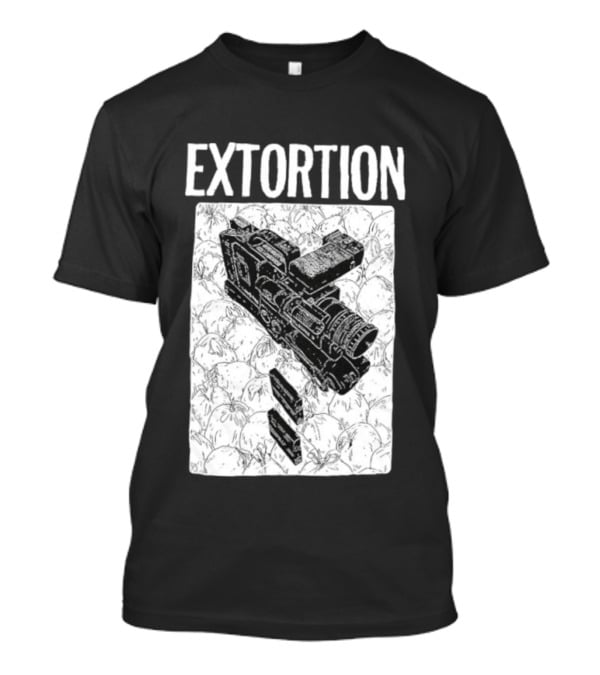 Extortion Band Video Camera Hardcore Punk T-Shirt
