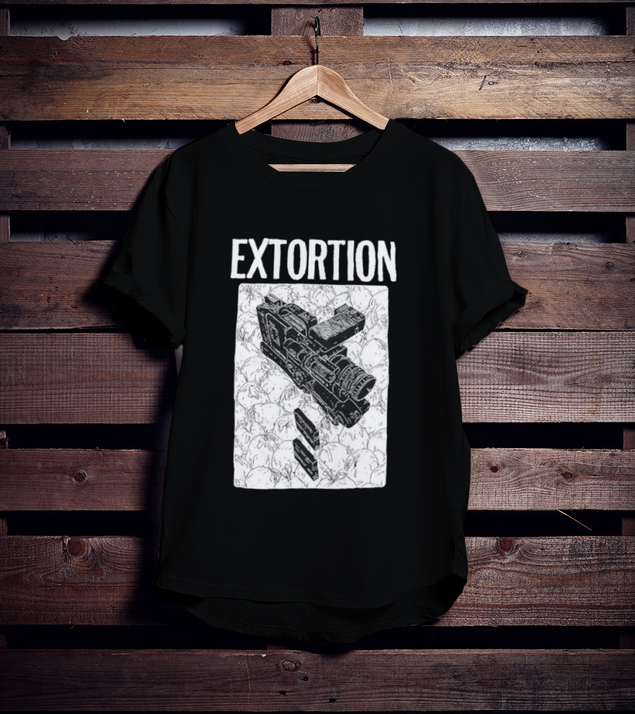 Extortion Band Video Camera Hardcore Punk T-Shirt