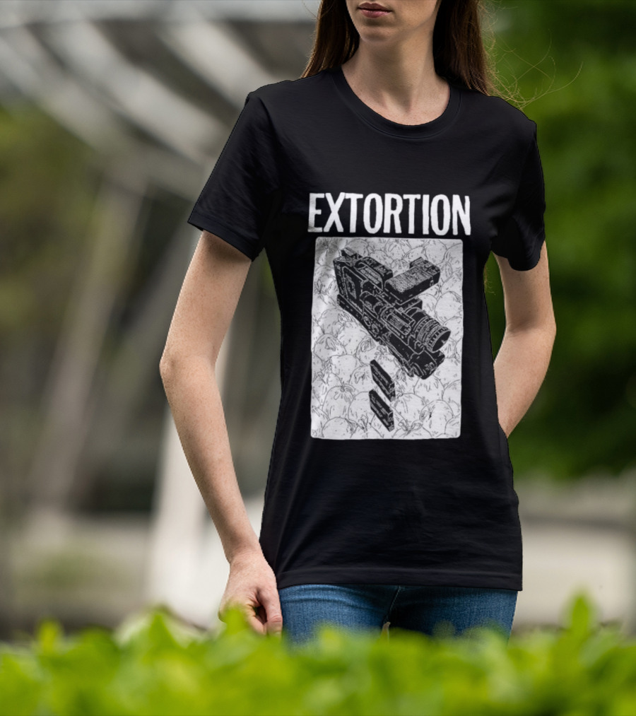 Extortion Band Video Camera Hardcore Punk T-Shirt