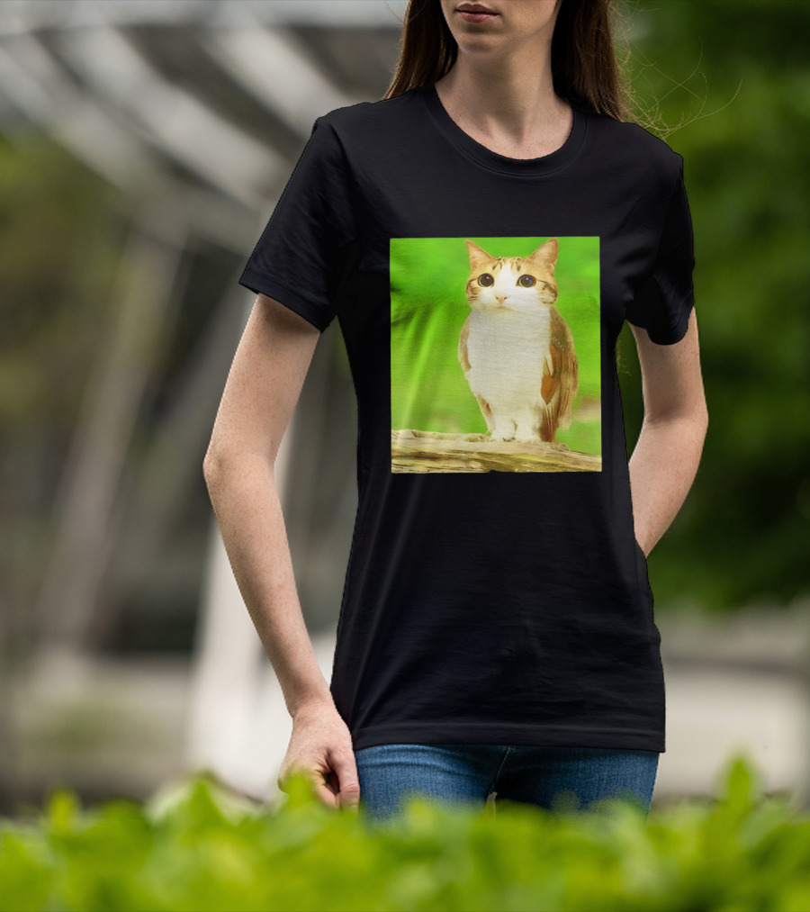 Cat Owl Hybrid Animal Mashup Creature Fusion T-Shirt