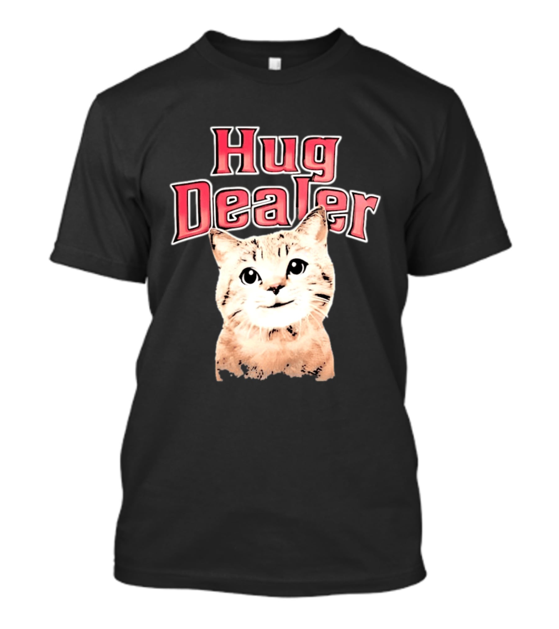 Hug Dealer Cute Tabby Cat Humor T-Shirt