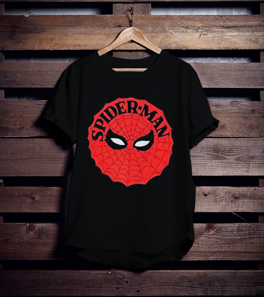 Spider Man Mask Marvel Comics Web T-Shirt