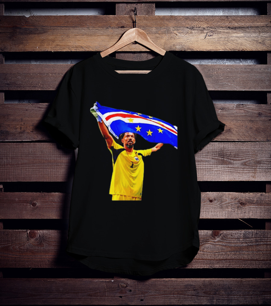 Vozinha Cape Verde Football Team Flag Celebration T-Shirt