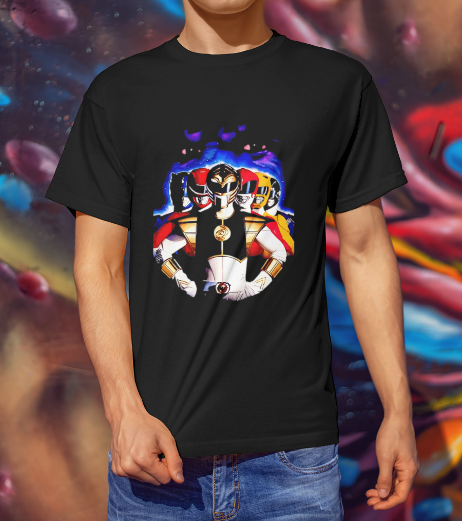 Power Rangers White Ranger Mighty Morphin Team Legacy T-Shirt