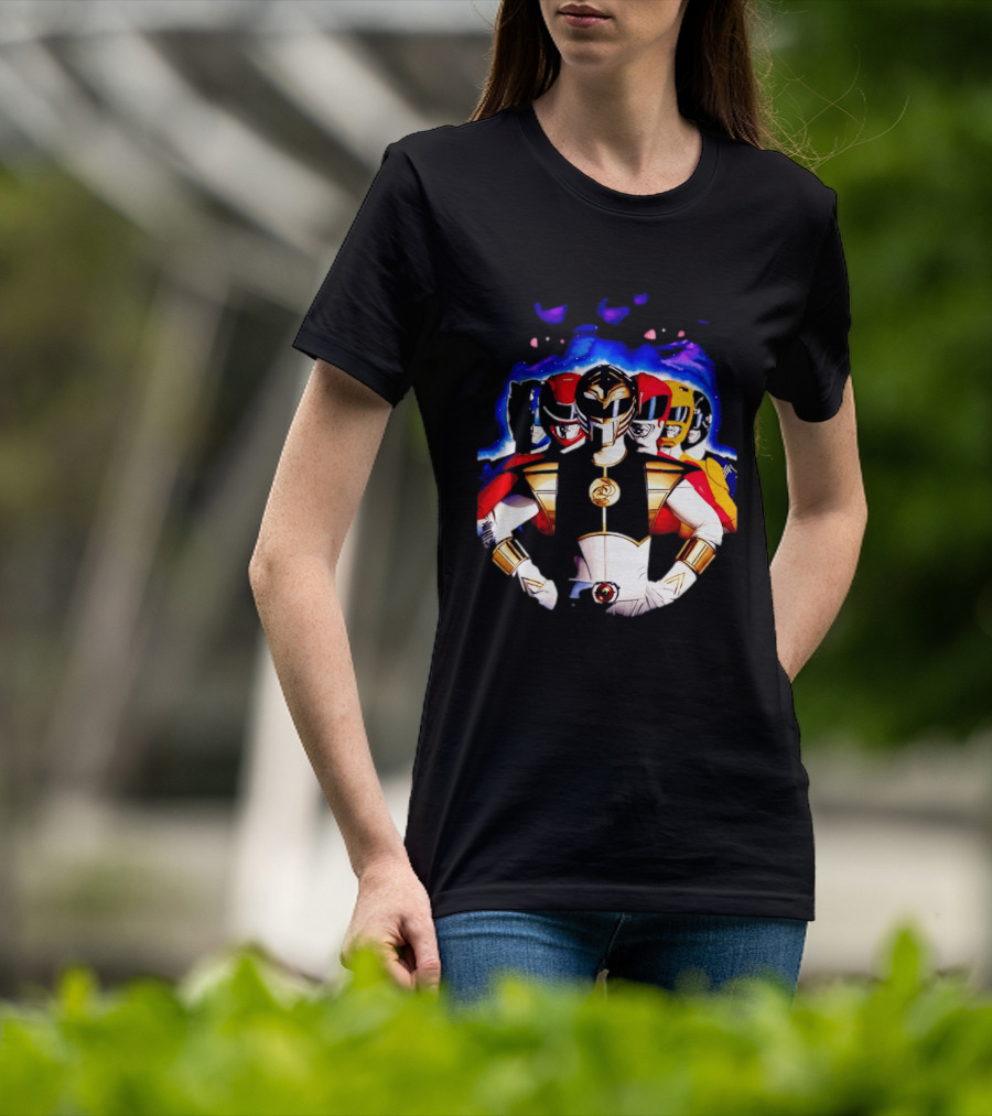 Power Rangers White Ranger Mighty Morphin Team Legacy T-Shirt