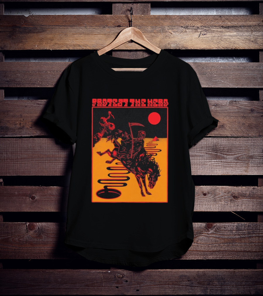 Protest The Hero Grim Reaper Horse Pyramid Red Moon Desert Path T-Shirt