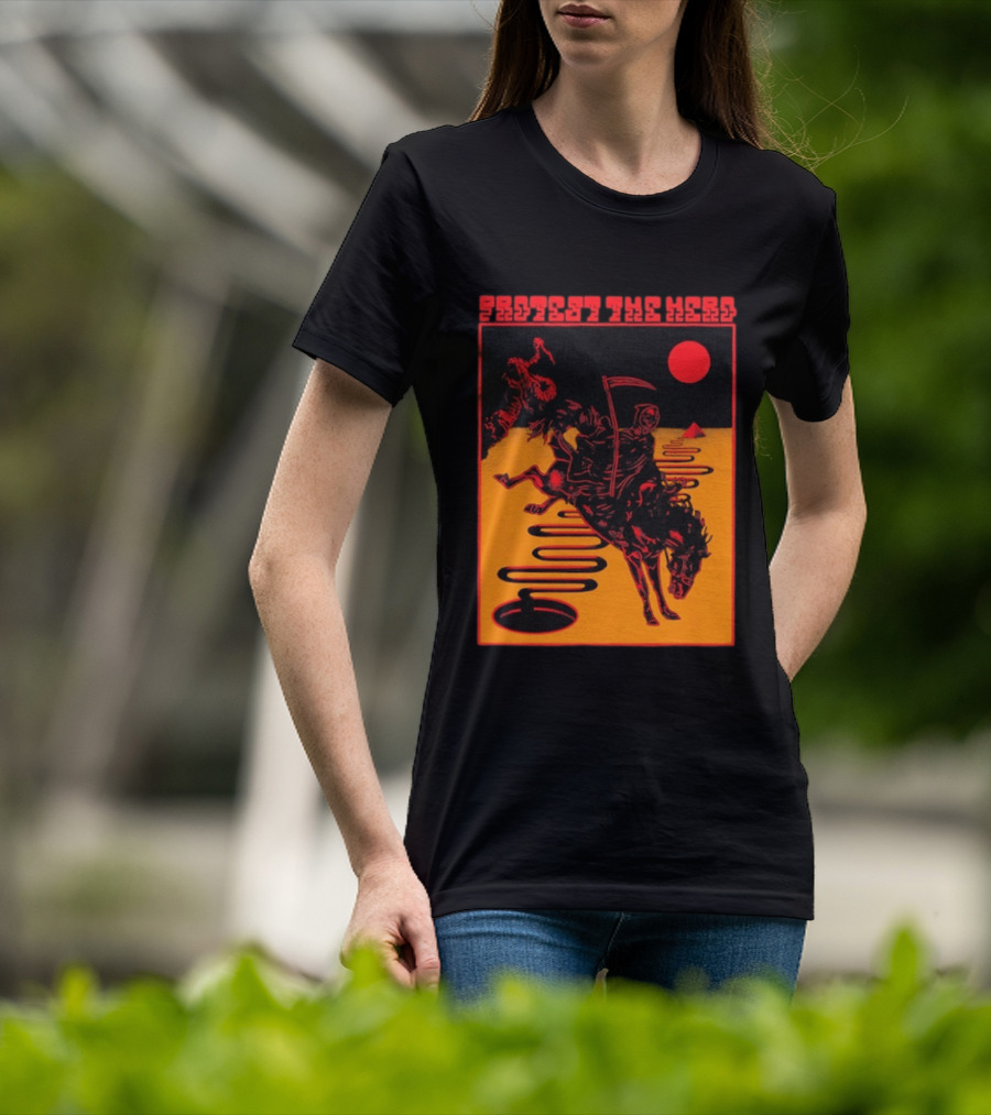 Protest The Hero Grim Reaper Horse Pyramid Red Moon Desert Path T-Shirt