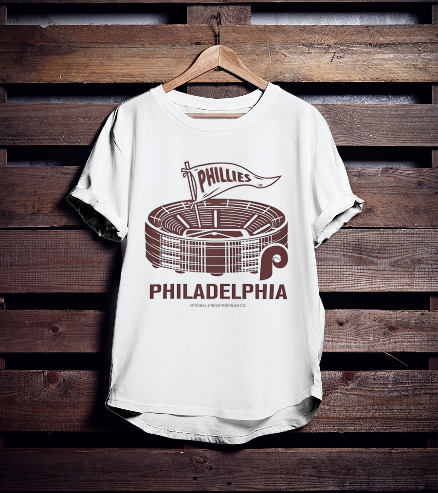 Philadelphia Phillies Stadium Pennant Retro Baseball Fan T-Shirt