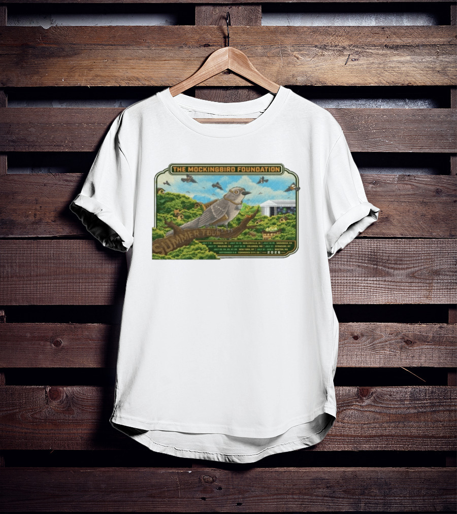The Mockingbird Foundation Summer Tour 2026 Madison Noblesville Alpharetta Portland George Syracuse Boston T-Shirt