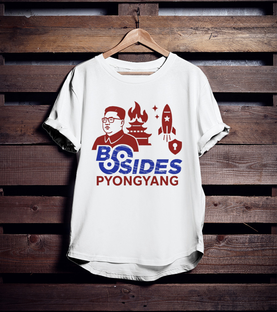 Kim Jong Un BSides Pyongyang Rocket Security Pagoda Shield Star T-Shirt
