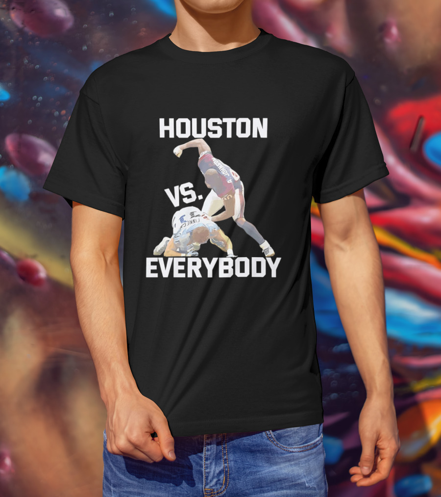 Houston Andre Johnson Vs Cortland Finnegan Everybody Texans Football Rivalry T-Shirt