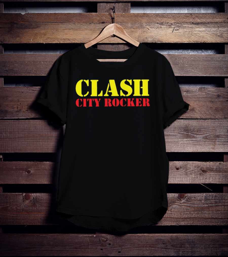 CLASH CITY ROCKER Vibrant Yellow And Red T-Shirt