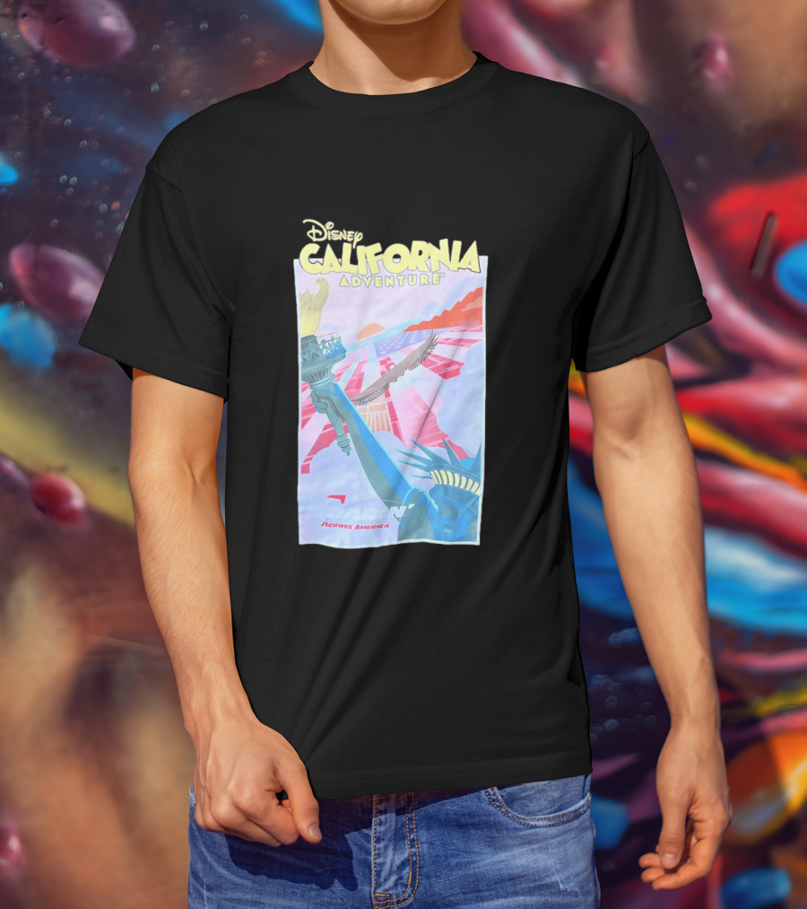 Disney California Adventure Park Soarin' Across America Liberty Eagle T-Shirt
