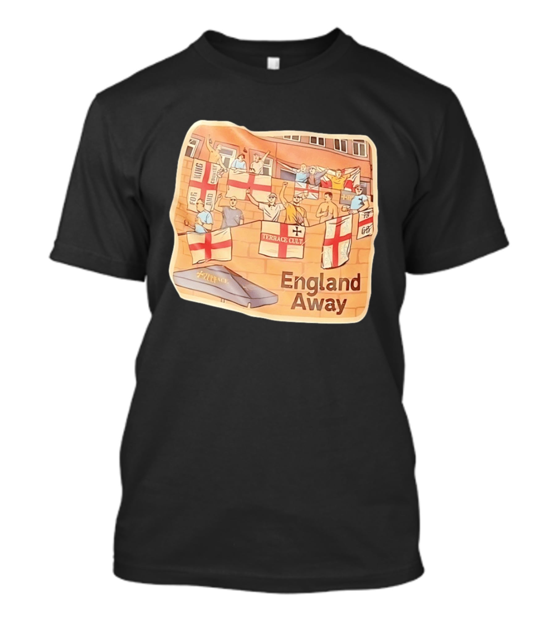 England Away Terrace Cult For King And Country Flag T-Shirt