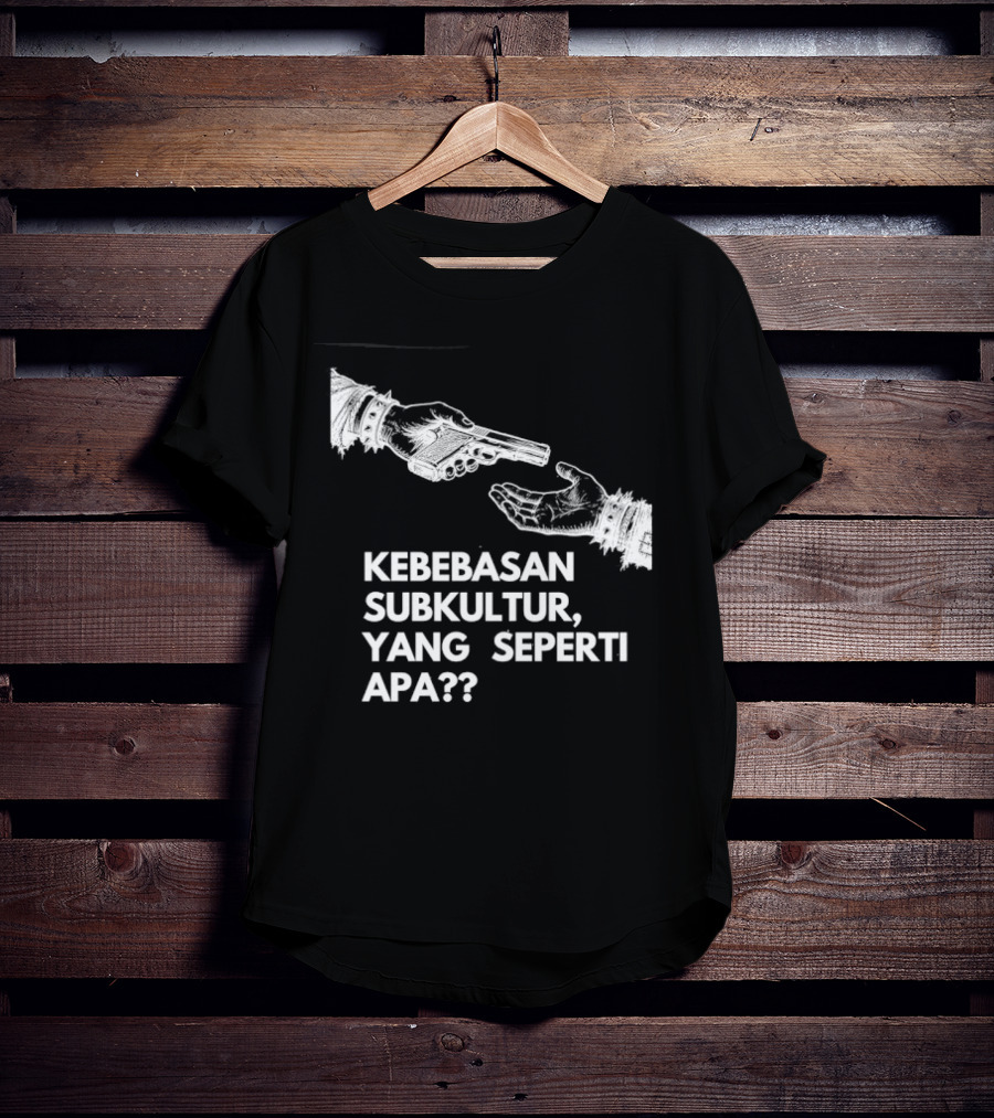 Kebebasan Subkultur Yang Seperti Apa Pertanyaan Tanda Gambar Tangan T-Shirt
