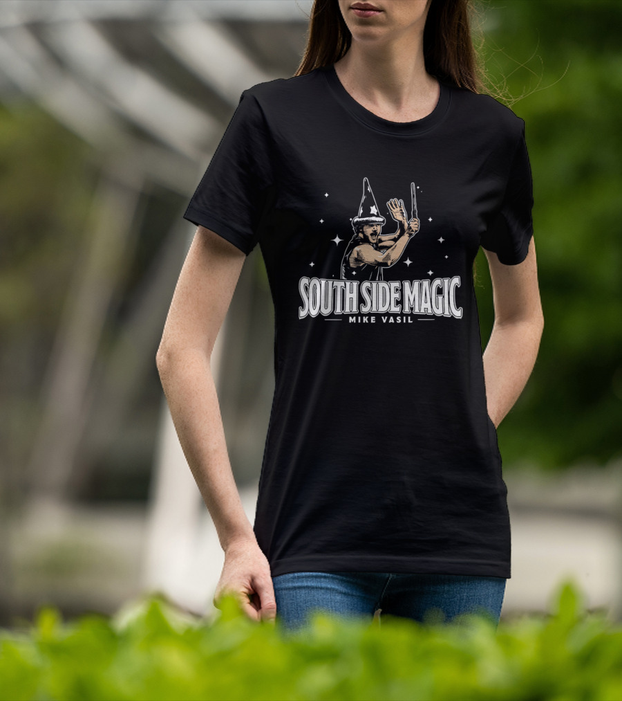 South Side Magic Mike Vasil Wizard Wand T-Shirt