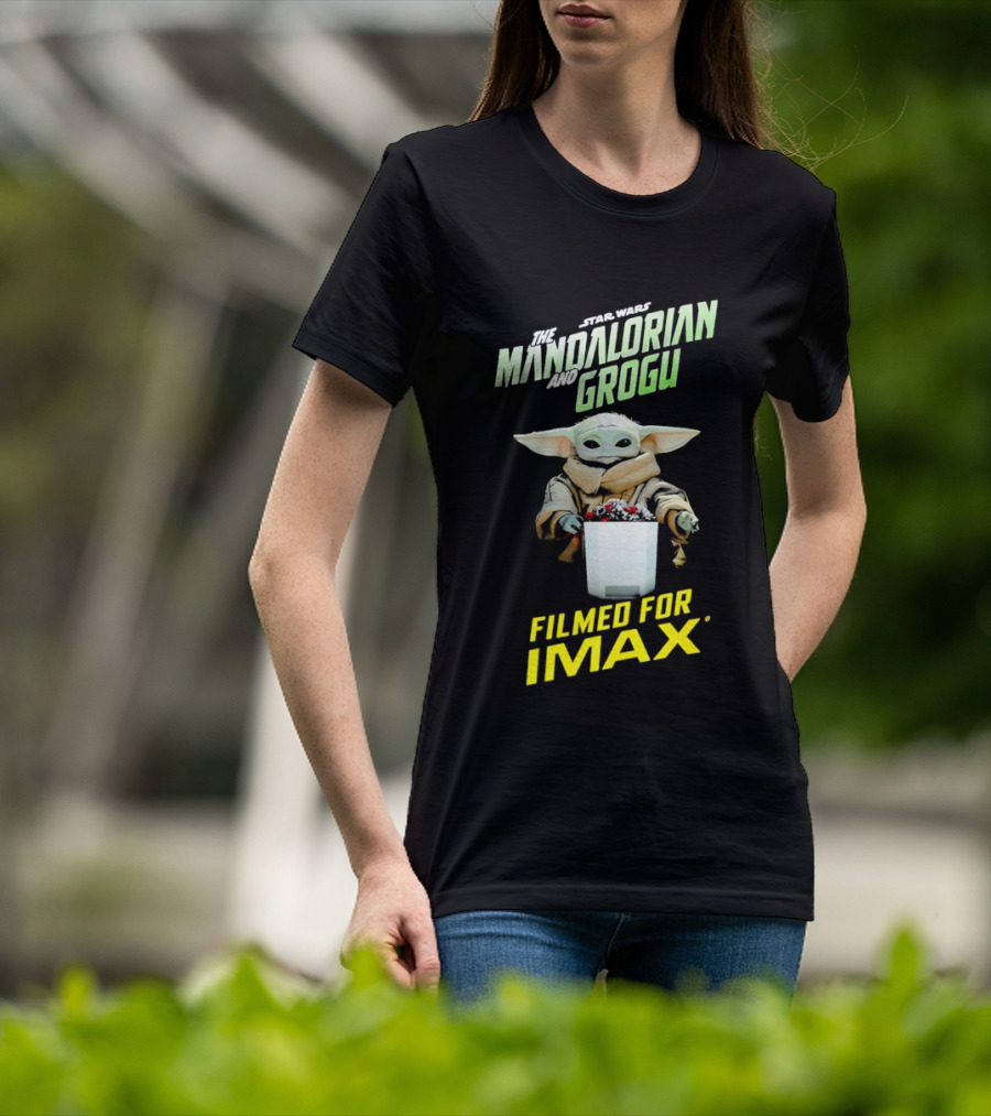 The Mandalorian And Grogu Filmed For IMAX Bucket Scene T-Shirt