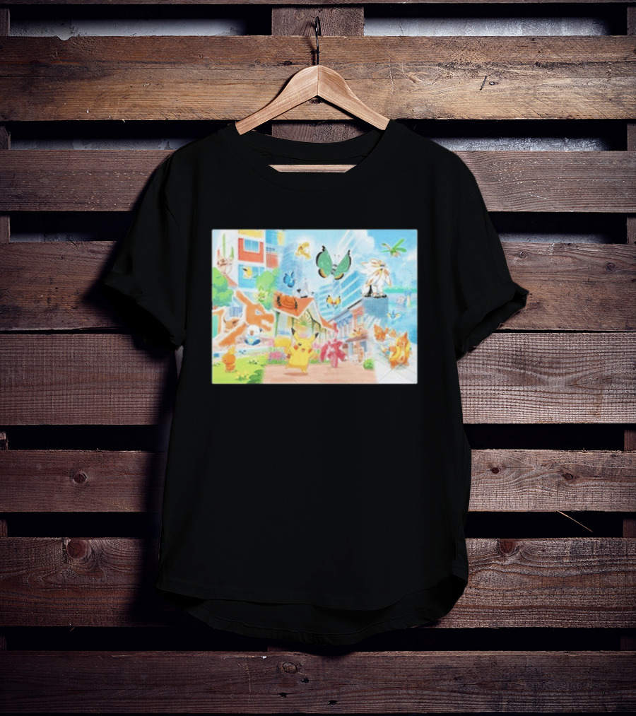Pokémon Center Singapore July 2026 Pikachu Charizard Celebi Rowlet Oricorio Wingull T-Shirt