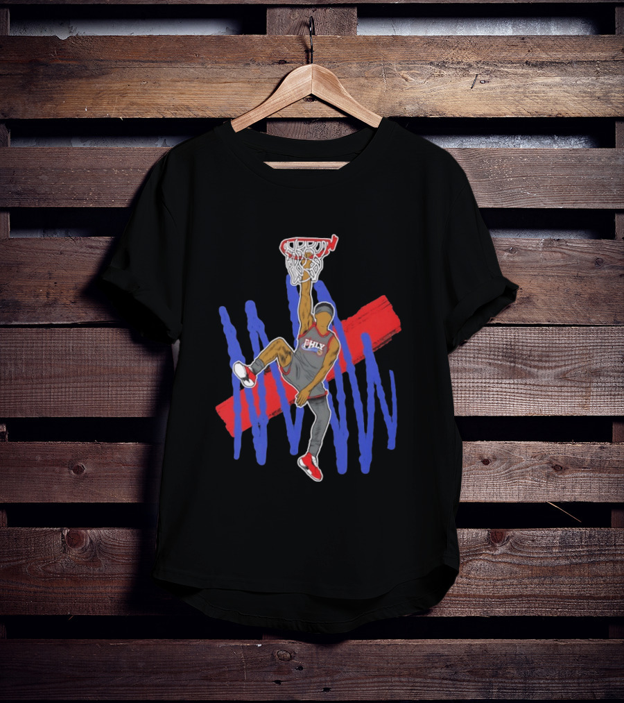 FHLY Basketball Dunk Athlete V J Edgecombe Highlight Action T-Shirt