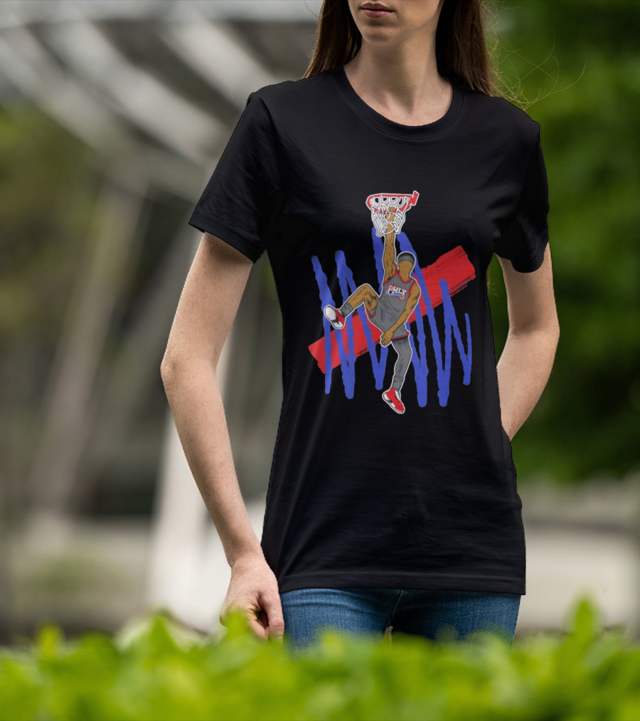 FHLY Basketball Dunk Athlete V J Edgecombe Highlight Action T-Shirt