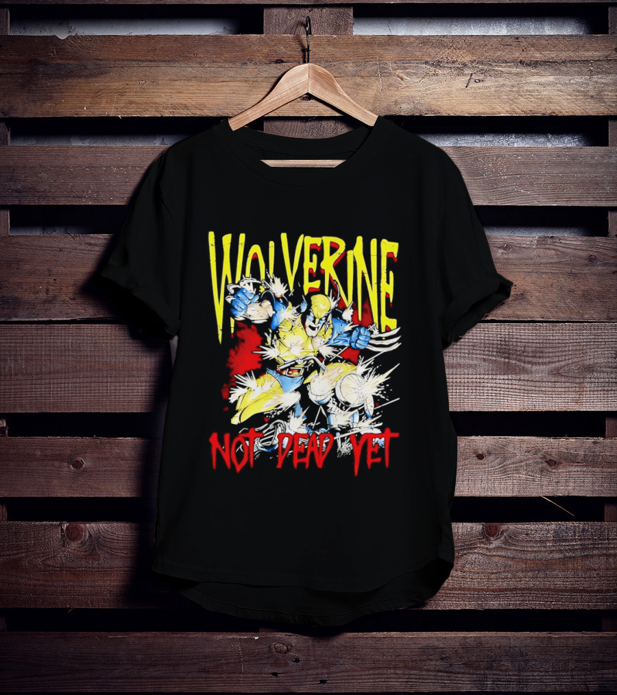 Wolverine Marvel Comics Not Dead Yet Bold Color T-Shirt