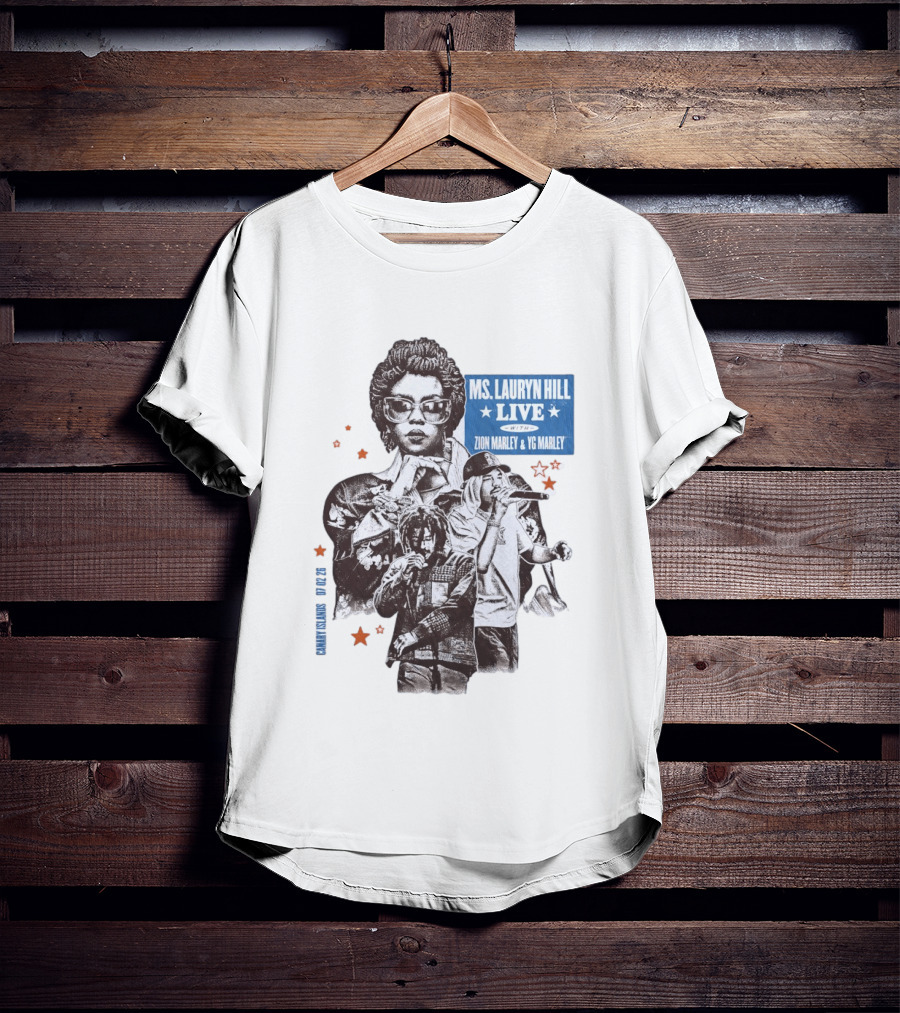 Ms Lauryn Hill Live Zion Marley YG Marley Canary Islands February 2026 T-Shirt