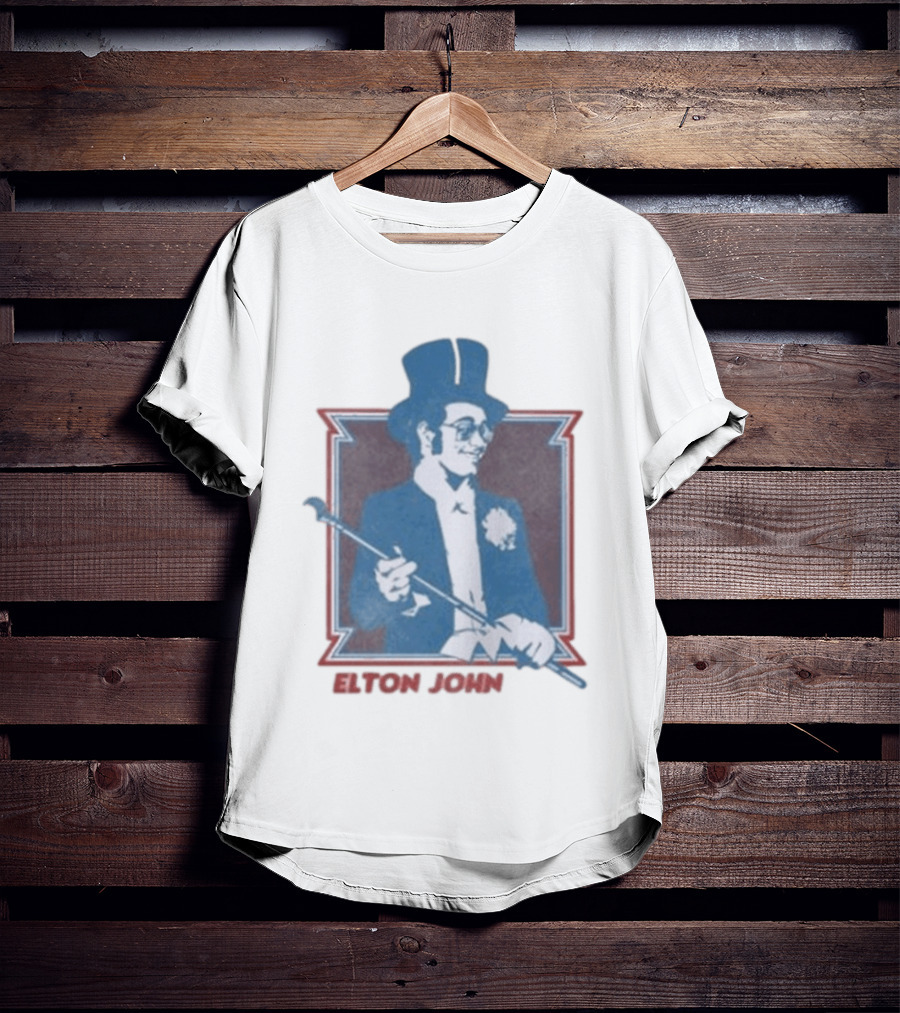 Elton John Top Hat Cane T-Shirt