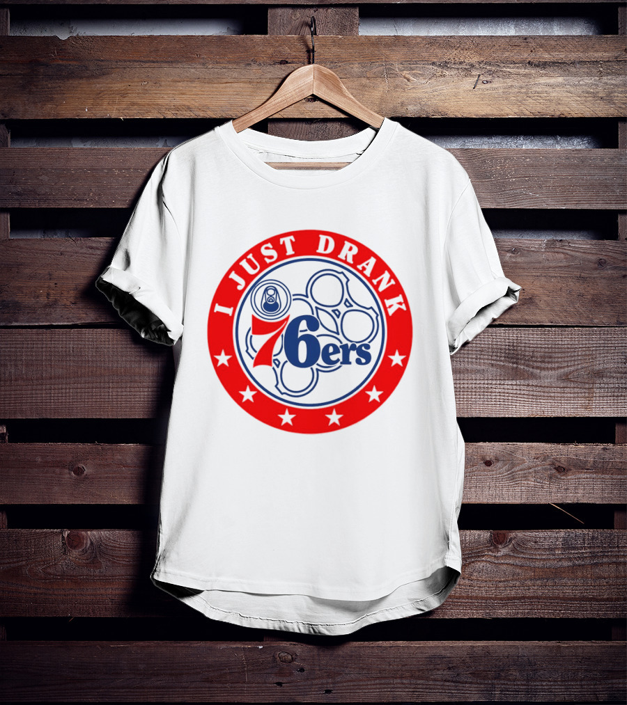 Philadelphia 76ers I Just Drank Beer Ring Stars T-Shirt