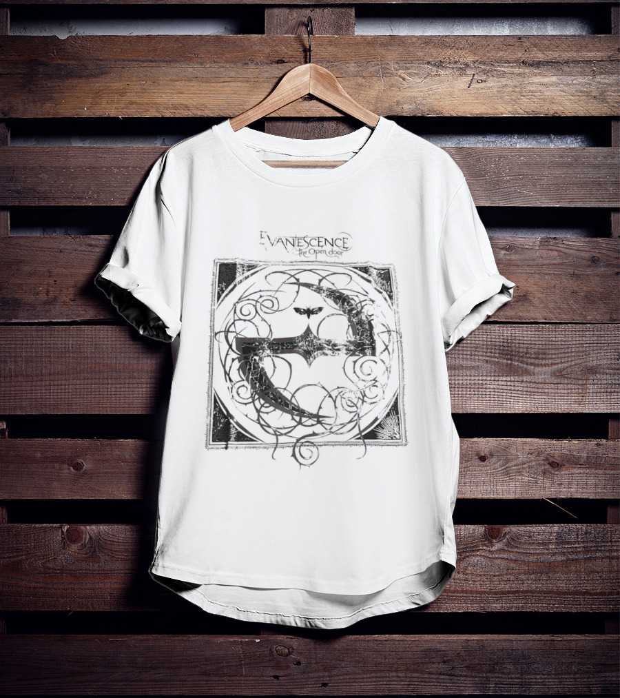Evanescence The Open Door Moth Symbol Gothic T-Shirt